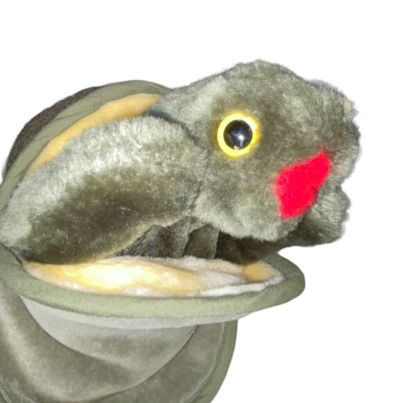 Folkmanis Folktail Hand Puppet Turtle Plush Tortoise Stuffed Animal Nursery Gift - Picture 2 of 13
